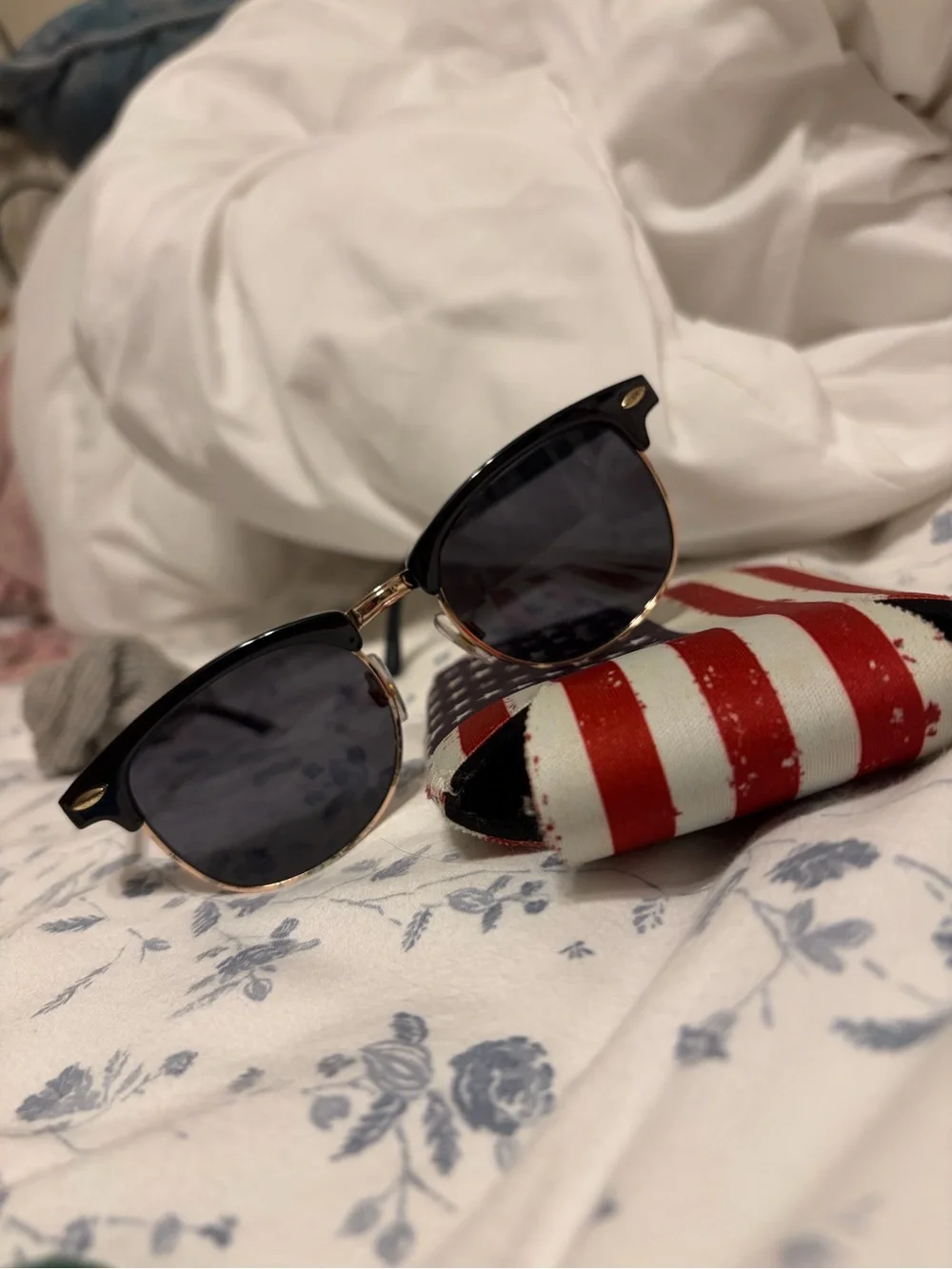 Classic Black Browline Clubmaster Sunglasses - Picture 2 of 2